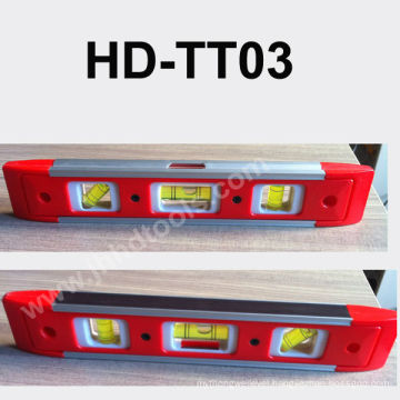 HD-TT03 mini plastic spirit level ,magnet